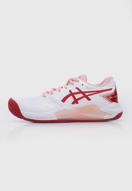 Tenis Volleyball Blanco-Rosa-Rojo asics Gel Challenger 13 Clay
