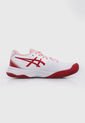 Tenis Volleyball Blanco-Rosa-Rojo asics Gel Challenger 13 Clay de Asics