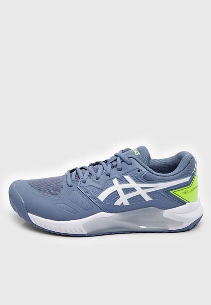 Tenis para Tennis Azul Raf-Amarillo Neón-Blanco asics Gel-Challenger 13