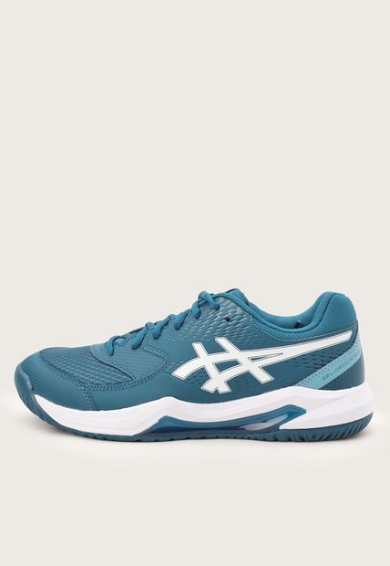 Tenis para Tennis Azul Petróleo-Blanco asics GEL-Dedicate 8