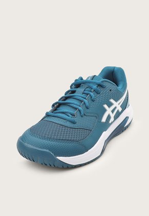 Tenis para Tennis Azul Petróleo-Blanco asics GEL-Dedicate 8