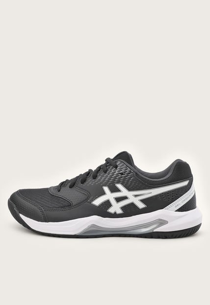 Tenis para Tennis Negro-Blanco-Gris asics GEL-Dedicate 8