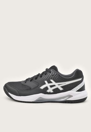Tenis para Tennis Negro-Blanco-Gris asics GEL-Dedicate 8