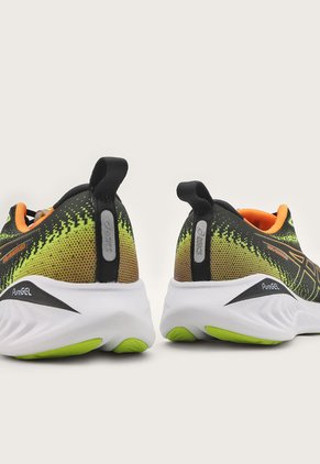 Tenis Running Negro-Amarillo-Naranja asics GEL-Cumulus 25