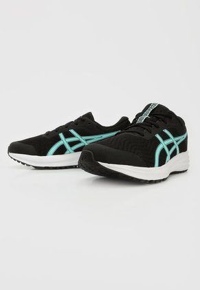 Tenis Running Negro-Blanco-Azul asics Patriot 12
