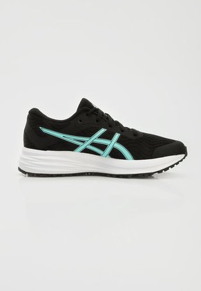 Tenis Running Negro-Blanco-Azul asics Patriot 12