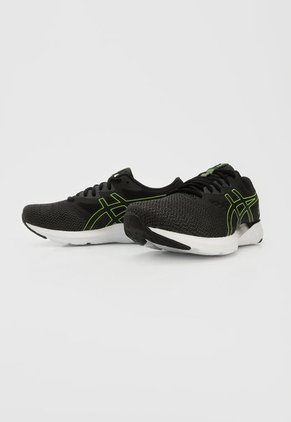 Tenis Running Negro-Blanco-Amarillo Neon asics FUZEBLAST SE