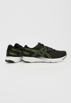 Tenis Running Negro-Blanco-Amarillo Neon asics FUZEBLAST SE