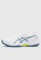 Tenis para Tennis Blanco-Azul-Amarillo Neón asics Gel Game 9 de Asics