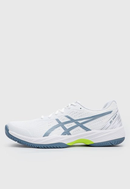 Tenis para Tennis Blanco-Azul-Amarillo Neón asics Gel Game 9