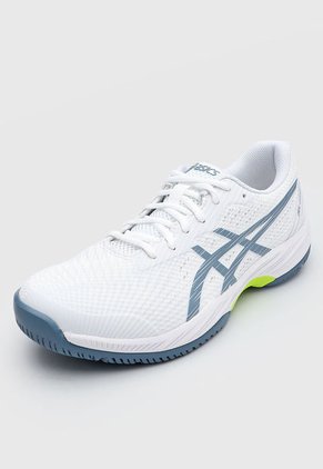 Tenis para Tennis Blanco-Azul-Amarillo Neón asics Gel Game 9