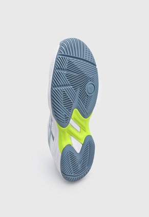 Tenis para Tennis Blanco-Azul-Amarillo Neón asics Gel Game 9