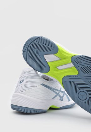 Tenis para Tennis Blanco-Azul-Amarillo Neón asics Gel Game 9