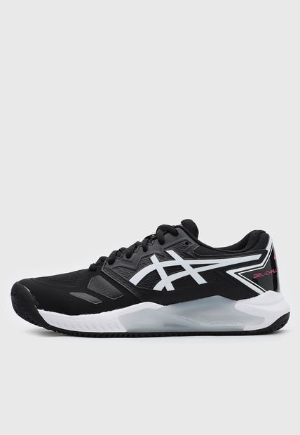 Tenis para Tennis Negro-Blanco-Fucsia asics Gel-Challenger 13 Clay