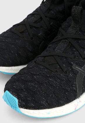 Tenis Running Negro-Blanco-Azul asics HyperGEL-Kan
