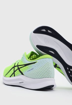 Tenis Running Amarillo Neón-Negro-Azul asics Hyper Speed 2