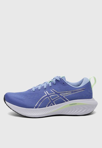 Tenis Running Azul Púrpura-Plateado-Verde Lima asics GEL-Excite 10