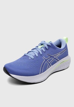 Tenis Running Azul Púrpura-Plateado-Verde Lima asics GEL-Excite 10