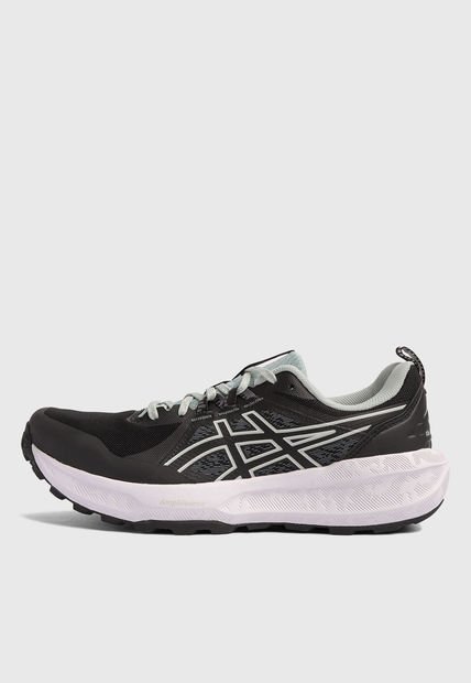 Tenis Trail Running Negro-Celeste Claro-Blanco asics Gel-Sonoma 8