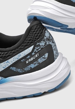 Tenis Running Negro-Turquesa-Blanco asics Kabuki