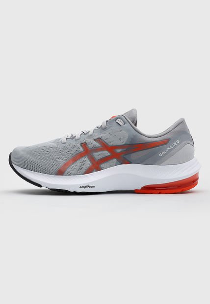 Tenis Running Gris-Blanco-Naranja asics Gel-Pulse 13