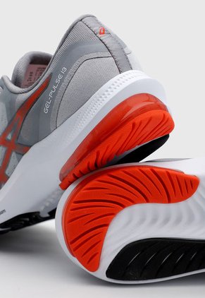 Tenis Running Gris-Blanco-Naranja asics Gel-Pulse 13