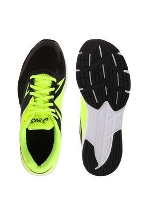 Tenis Negro-Amarillo Neón asics Amplica