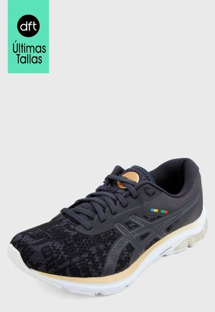 Tenis Running Negro-Blanco asics Pulse 12