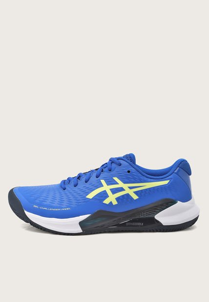 Tenis Padel Azul-Blanco-Amarillo asics GEL-Challenger 14