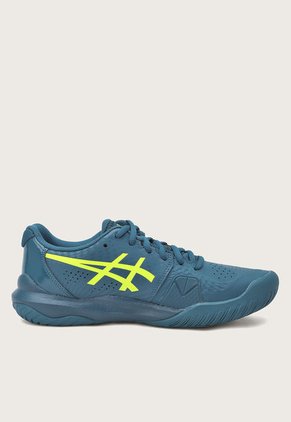 Tenis para Tennis Azul Petróleo-Amarillo Neón asics GEL-Challenger 14