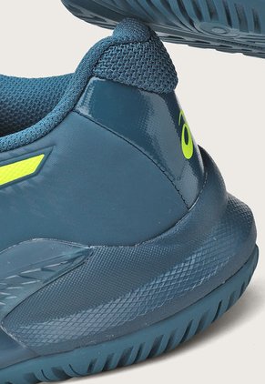 Tenis para Tennis Azul Petróleo-Amarillo Neón asics GEL-Challenger 14