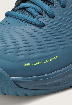 Tenis para Tennis Azul Petróleo-Amarillo Neón asics GEL-Challenger 14