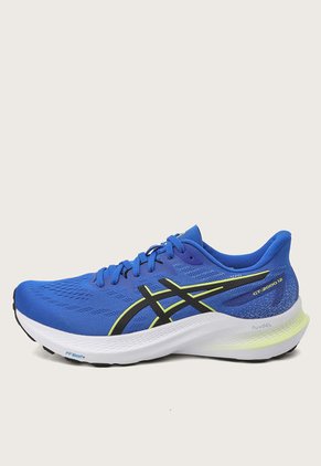 Tenis Running Azul-Negro-Amarillo Neón asics GT-2000