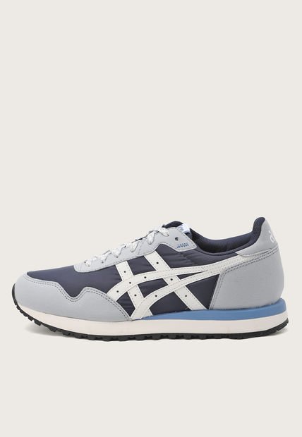 Tenis Lifestyle Azul Navy-Marfil-Gris asics Tiger Runner II