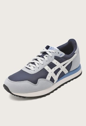 Tenis Lifestyle Azul Navy-Marfil-Gris asics Tiger Runner II
