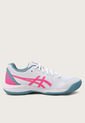 Tenis Padel Blanco-Fucsia-Celeste asics Gel-Dedicate 8 de Asics