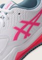 Tenis Padel Blanco-Fucsia-Celeste asics Gel-Dedicate 8 de Asics