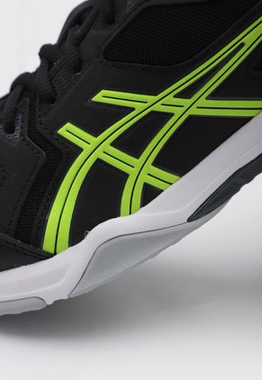 Tenis Volleyball Negro-Amarillo Neón-Gris asics Gel-Rocket 10