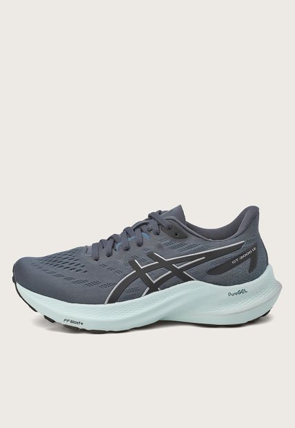 Tenis Running Gris-Negro-Blanco asics GT-2000 12