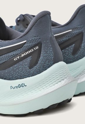 Tenis Running Gris-Negro-Blanco asics GT-2000 12