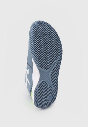 Tenis para Tennis Gris-Blanco-Amarillo Neón asics Gel-Challenger 13 Clay