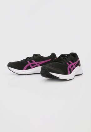 Tenis Running Negro-Blanco-Violeta asics Jolt 3