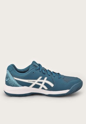 Tenis para Tennis Azul Petróleo-Blanco asics GEL-Dedicate 8 Clay