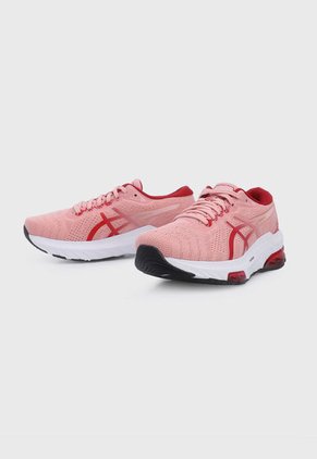 Tenis Running Rosa-Rojo-Dorado asics Gel Kimera
