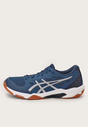 Tenis Volleyball Azul-Plateado-Blanco asics Gel-Rocket 11