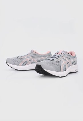 Tenis Running Gris-Palo Rosa asics Gel Contend 8
