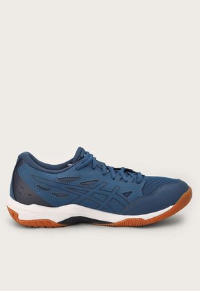 Tenis Volleyball Azul-Plateado-Blanco asics Gel-Rocket 11