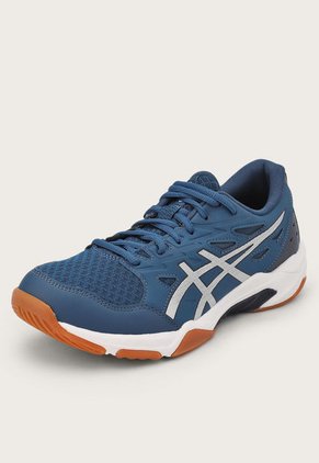 Tenis Volleyball Azul-Plateado-Blanco asics Gel-Rocket 11
