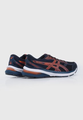 Tenis Running Azul Navy-Naranja-Blanco asics Gel Nagoya 4