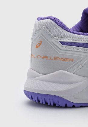 Tenis para Tennis Blanco-Violeta-Naranja asics Gel-Challenger 13